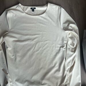 Express Cream Long Sleeve bodysuit large